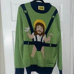 Baby Jesus ugly Christmas sweater for men